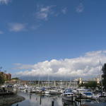 Shot of the sailboats.