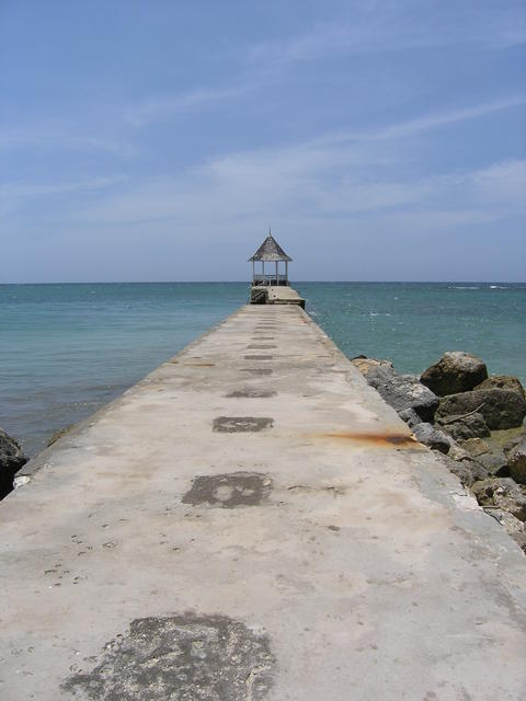 Looking out to the pier