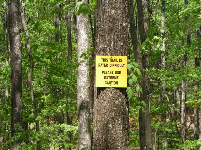 This trail sign Trail 16