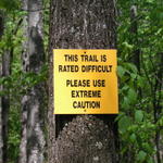 This Trail is Rated Difficult
Please use Extrem caution