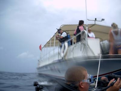 Ted Leaving the boat